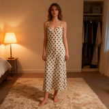 Polka Dot Satin Camisole Nightdress