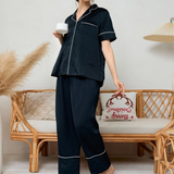 Satin Luster Long Sleeve Pajama Set