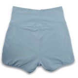 Weft-Knitted Yoga Light Purple Sports Shorts