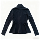 Weft-Knitted Nylon-Spandex Solid Color Sports Jacket