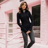 Weft-Knitted Nylon-Spandex Solid Color Sports Jacket