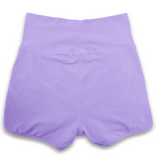 Weft-Knitted Yoga Light Purple Sports Shorts
