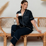 Satin Luster Long Sleeve Pajama Set