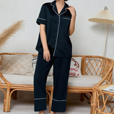 Satin Luster Long Sleeve Pajama Set