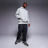 Cotton-Poly Heather Grey Hoodie