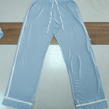 Knitted Jersey  Long Sleeve Buttoned Pajama Set