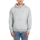 Cotton-Poly Heather Grey Hoodie