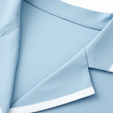 Knitted Jersey  Long Sleeve Buttoned Pajama Set