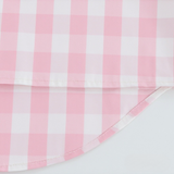 Woven Plain  Plaid Short Sleeve Pajama Set