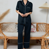 Satin Luster Long Sleeve Pajama Set